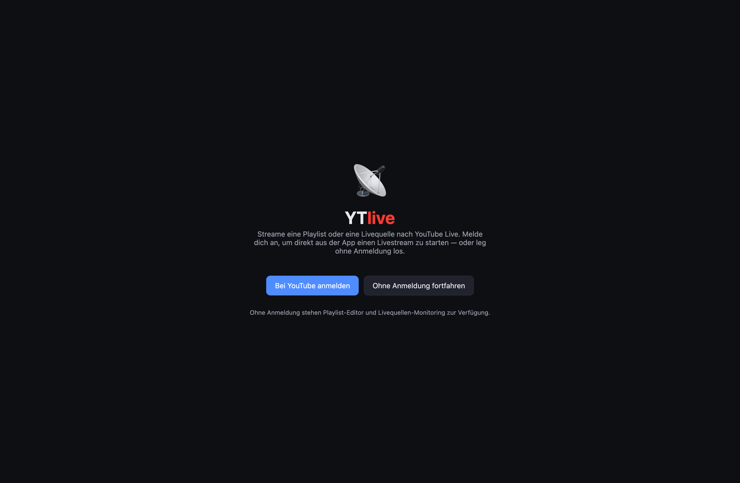 Welcome-Screen